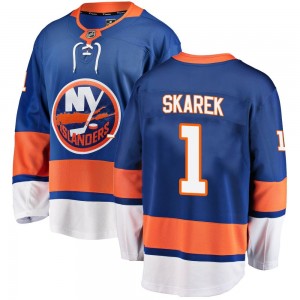 Fanatics Branded Jakub Skarek New York Islanders Men's Breakaway Home Jersey - Blue