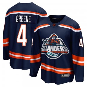 Fanatics Branded Andy Greene New York Islanders Youth Breakaway Navy Special Edition 2.0 Jersey - Green