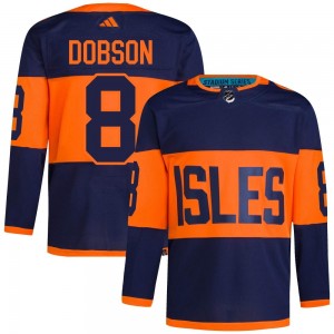 Adidas Noah Dobson New York Islanders Men's Authentic 2024 Stadium Series Primegreen Jersey - Navy