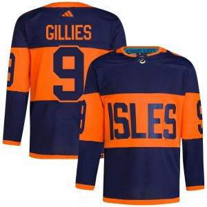Adidas Clark Gillies New York Islanders Men's Authentic 2024 Stadium Series Primegreen Jersey - Navy