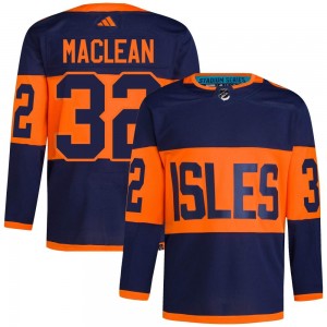 Adidas Kyle Maclean New York Islanders Men's Authentic Kyle MacLean 2024 Stadium Series Primegreen Jersey - Navy