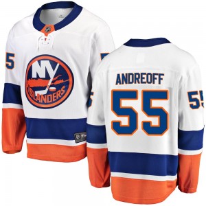 Fanatics Branded Andy Andreoff New York Islanders Men's Breakaway Away Jersey - White