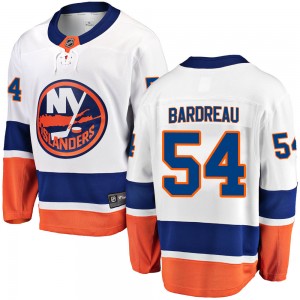Fanatics Branded Cole Bardreau New York Islanders Men's Breakaway Away Jersey - White