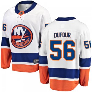Fanatics Branded William Dufour New York Islanders Men's Breakaway Away Jersey - White