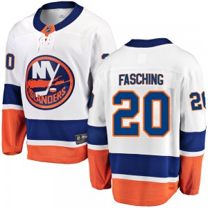 Fanatics Branded Hudson Fasching New York Islanders Men's Breakaway Away Jersey - White