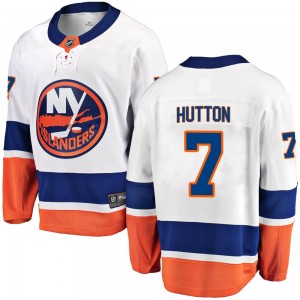 Fanatics Branded Grant Hutton New York Islanders Men's Breakaway Away Jersey - White