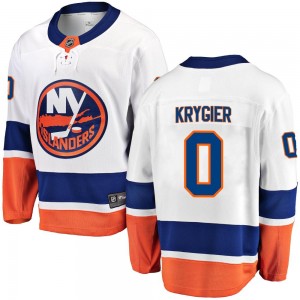 Fanatics Branded Christian Krygier New York Islanders Men's Breakaway Away Jersey - White