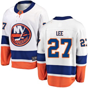 Fanatics Branded Anders Lee New York Islanders Men's Breakaway Away Jersey - White
