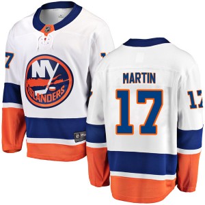 Fanatics Branded Matt Martin New York Islanders Men's Breakaway Away Jersey - White
