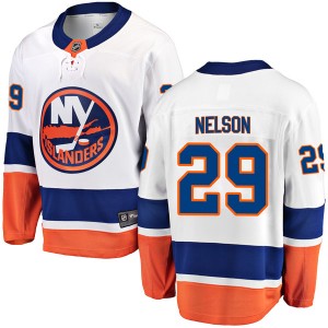 Fanatics Branded Brock Nelson New York Islanders Men's Breakaway Away Jersey - White