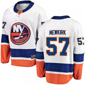 Fanatics Branded Reece Newkirk New York Islanders Men's Breakaway Away Jersey - White