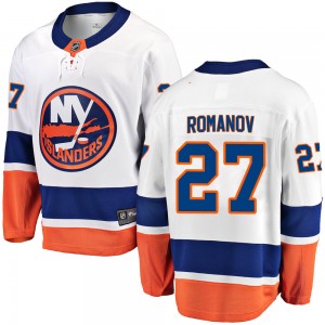 Fanatics Branded Alexander Romanov New York Islanders Men's Breakaway Away Jersey - White