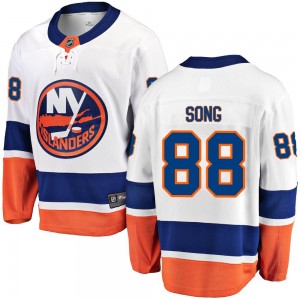 Fanatics Branded Andong Song New York Islanders Men's Breakaway Away Jersey - White