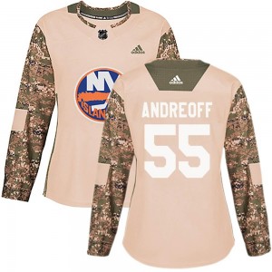 Adidas Andy Andreoff New York Islanders Women's Authentic Veterans Day Practice Jersey - Camo