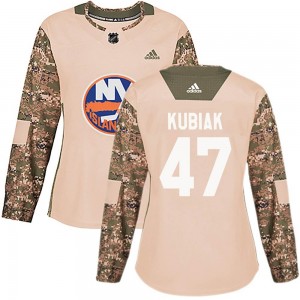 Adidas Jeff Kubiak New York Islanders Women's Authentic Veterans Day Practice Jersey - Camo