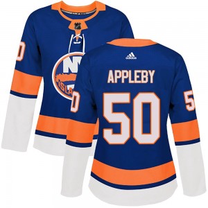 Adidas Kenneth Appleby New York Islanders Women's Authentic Home Jersey - Royal