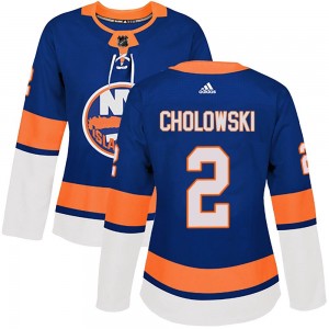 Adidas Dennis Cholowski New York Islanders Women's Authentic Home Jersey - Royal