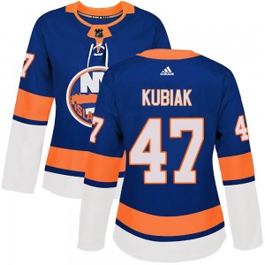Adidas Jeff Kubiak New York Islanders Women's Authentic Home Jersey - Royal