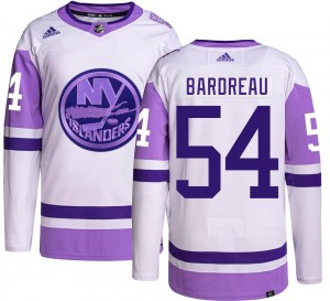Adidas Youth Cole Bardreau New York Islanders Youth Authentic Hockey Fights Cancer Jersey