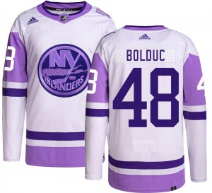 Adidas Youth Samuel Bolduc New York Islanders Youth Authentic Hockey Fights Cancer Jersey