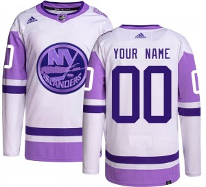 Adidas Youth Custom New York Islanders Youth Authentic Custom Hockey Fights Cancer Jersey