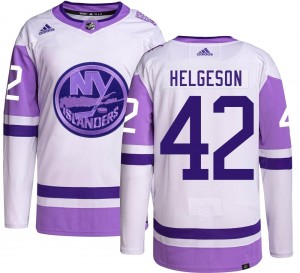 Adidas Youth Seth Helgeson New York Islanders Youth Authentic Hockey Fights Cancer Jersey