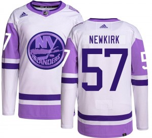 Adidas Youth Reece Newkirk New York Islanders Youth Authentic Hockey Fights Cancer Jersey