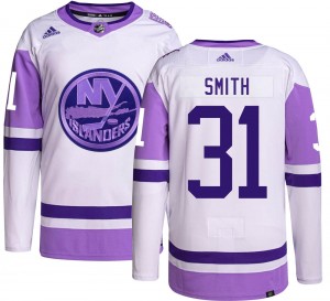 Adidas Youth Billy Smith New York Islanders Youth Authentic Hockey Fights Cancer Jersey