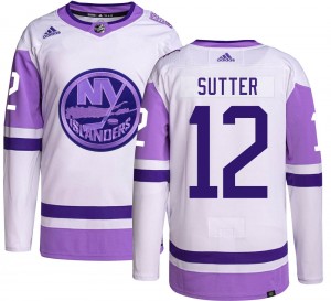 Adidas Youth Duane Sutter New York Islanders Youth Authentic Hockey Fights Cancer Jersey
