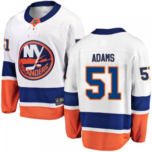 Fanatics Branded Collin Adams New York Islanders Youth Breakaway Away Jersey - White