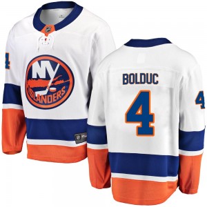 Fanatics Branded Samuel Bolduc New York Islanders Youth Breakaway Away Jersey - White