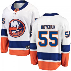 Fanatics Branded Johnny Boychuk New York Islanders Youth Breakaway Away Jersey - White