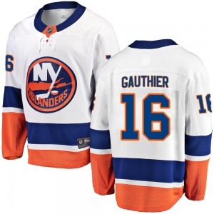 Fanatics Branded Julien Gauthier New York Islanders Youth Breakaway Away Jersey - White