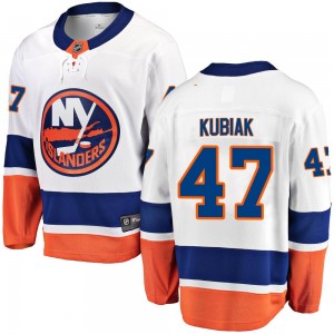 Fanatics Branded Jeff Kubiak New York Islanders Youth Breakaway Away Jersey - White