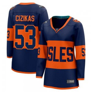 Fanatics Branded Casey Cizikas New York Islanders Women's Breakaway 2024 Stadium Series Jersey - Navy