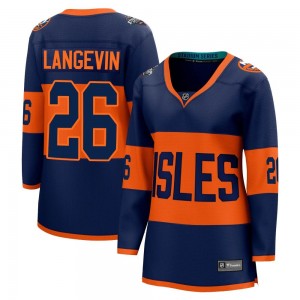 Fanatics Branded Dave Langevin New York Islanders Women's Breakaway 2024 Stadium Series Jersey - Navy