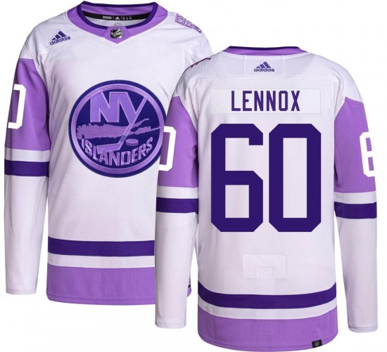 Adidas Men's Tristan Lennox New York Islanders Men's Authentic Hockey Fights Cancer Jersey