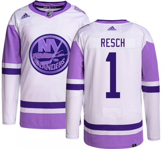Adidas Men's Glenn Resch New York Islanders Men's Authentic Hockey Fights Cancer Jersey