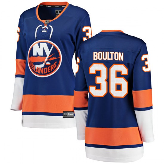 Fanatics Branded Eric Boulton New York Islanders Women's Breakaway Home Jersey - Blue