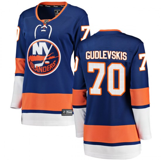 Fanatics Branded Kristers Gudlevskis New York Islanders Women's Breakaway Home Jersey - Blue