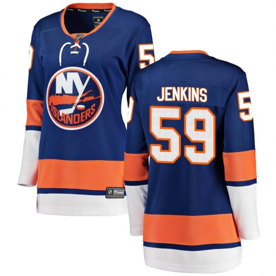 Fanatics Branded Blade Jenkins New York Islanders Women's Breakaway Home Jersey - Blue