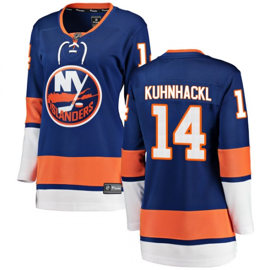 Fanatics Branded Tom Kuhnhackl New York Islanders Women's Breakaway Home Jersey - Blue