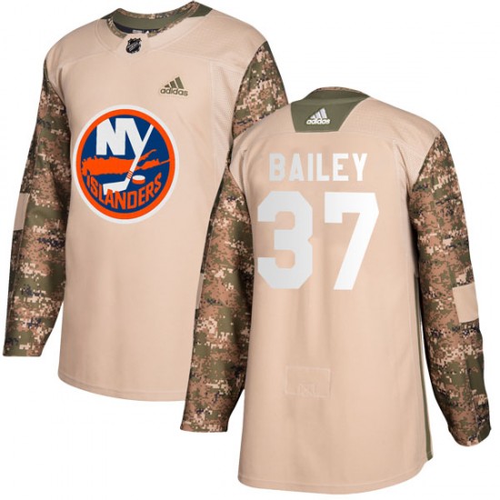 Adidas Casey Bailey New York Islanders Youth Authentic Veterans Day Practice Jersey - Camo