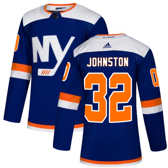 Adidas Ross Johnston New York Islanders Men's Authentic Alternate Jersey - Blue