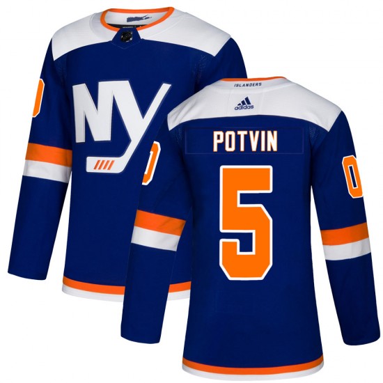 Adidas Denis Potvin New York Islanders Men's Authentic Alternate Jersey - Blue