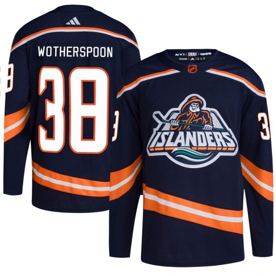 Adidas Parker Wotherspoon New York Islanders Men's Authentic Reverse Retro 2.0 Jersey - Navy