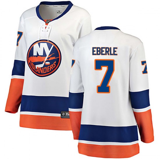 Fanatics Branded Jordan Eberle New York Islanders Women's Breakaway Away Jersey - White