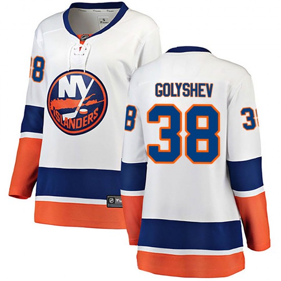 Fanatics Branded Anatoli Golyshev New York Islanders Women's Breakaway Away Jersey - White
