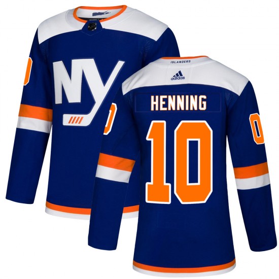Adidas Lorne Henning New York Islanders Youth Authentic Alternate Jersey - Blue