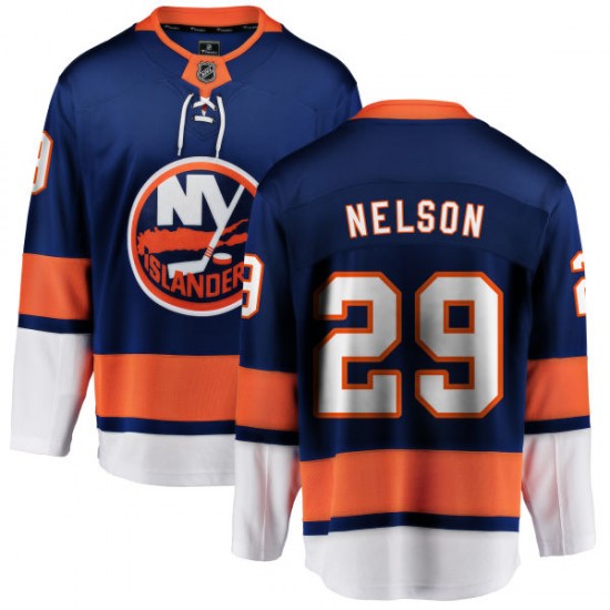 Fanatics Branded Brock Nelson New York Islanders Men's Home Breakaway Jersey - Blue